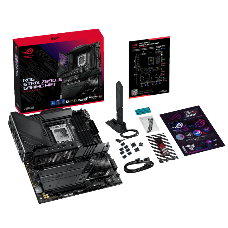 ASUS ROG STRIX Z890-E GAMING WIFI DDR5 PCIe 5.0 ATX Motherboard ASUS ROG STRIX Z890-E GAMING WIFI DDR5 PCIe 5.0 ATX Motherboard